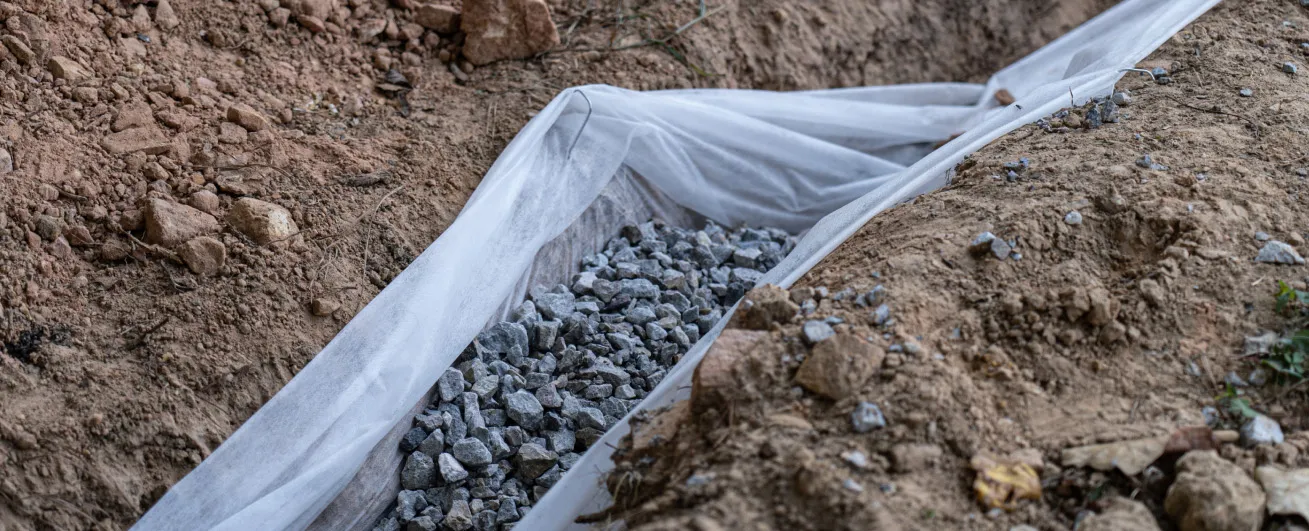 french drain installation image