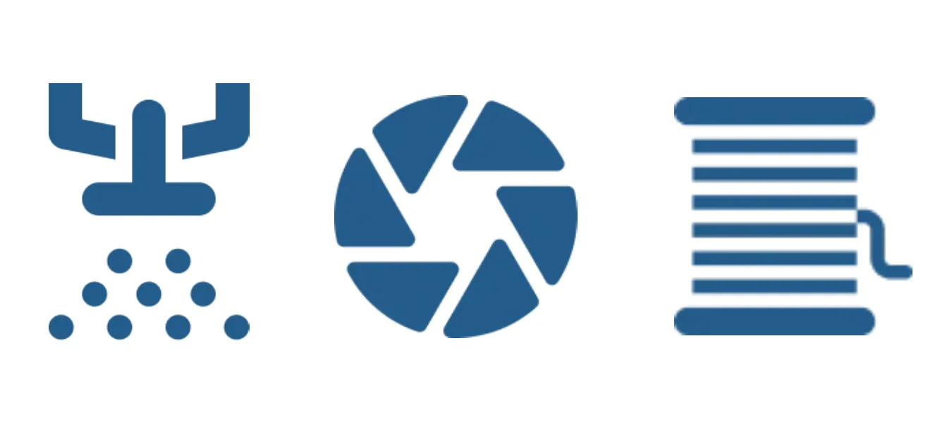 Icons representing hydro jetting, cable snaking, and camera inspection